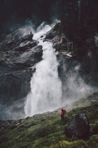 Krimml Waterfalls in Austria.