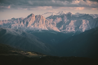 Marmolada in the Dolomites, Italy.